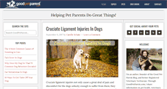 Desktop Screenshot of goodpetparent.com